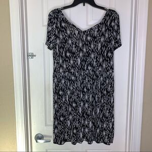 West Loop Black and White Shirt Dress Size Large